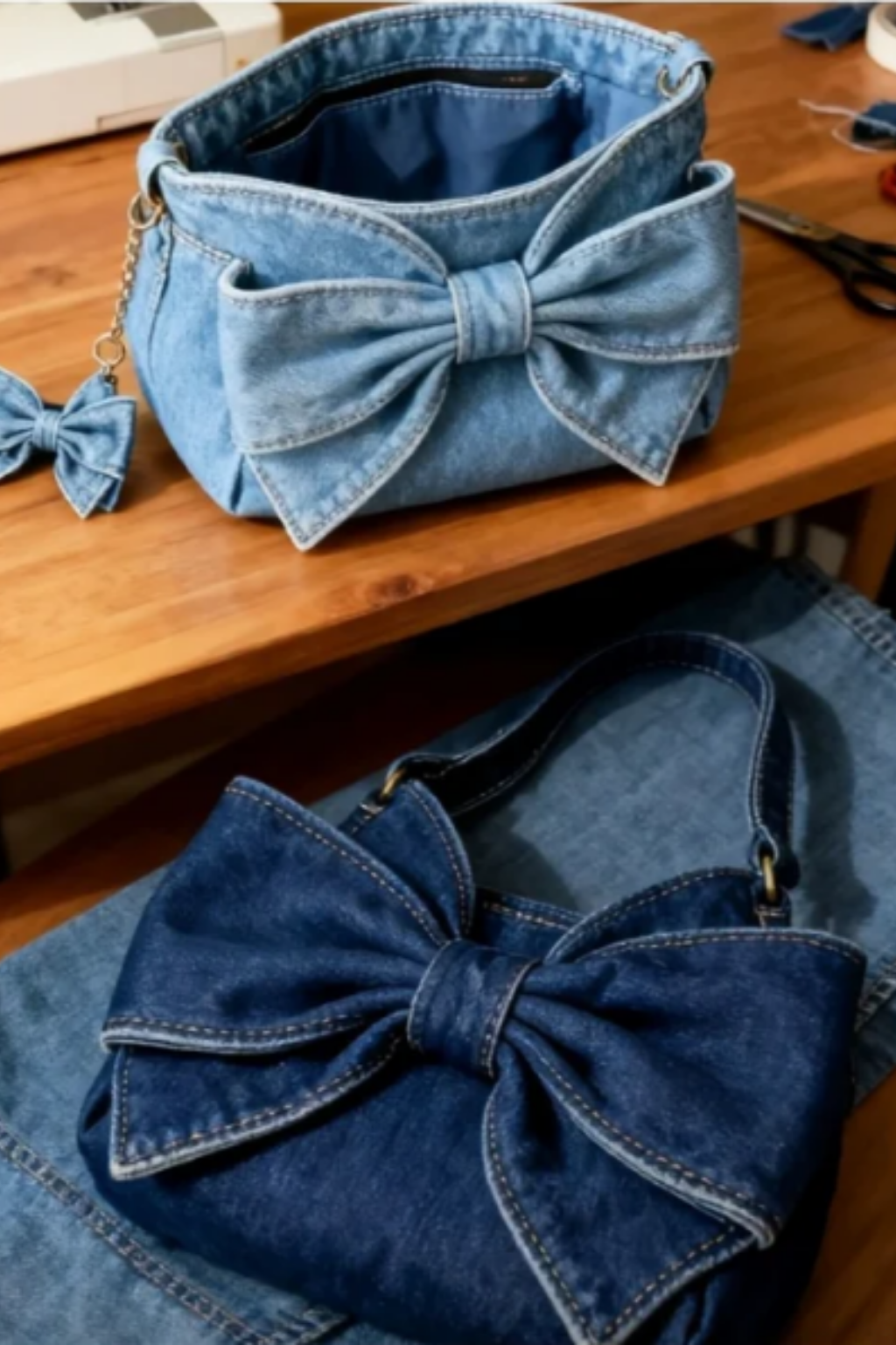 Anita – retro stiliaus rankinė su kaspinu – produkto nuotrauka 5