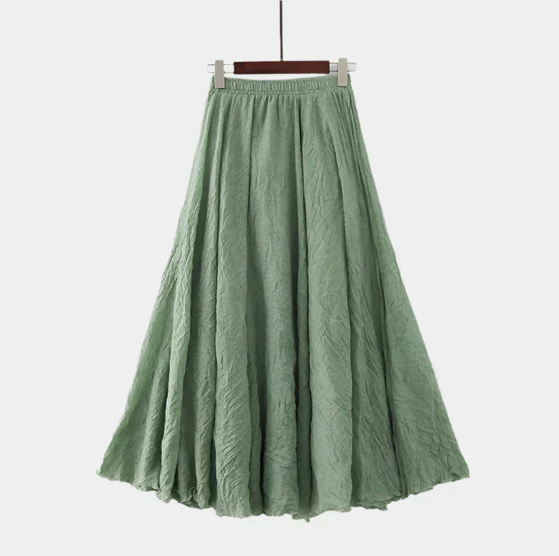 Kristýna Elegantiški Aukštos Juosmens Ilgi Sijonai